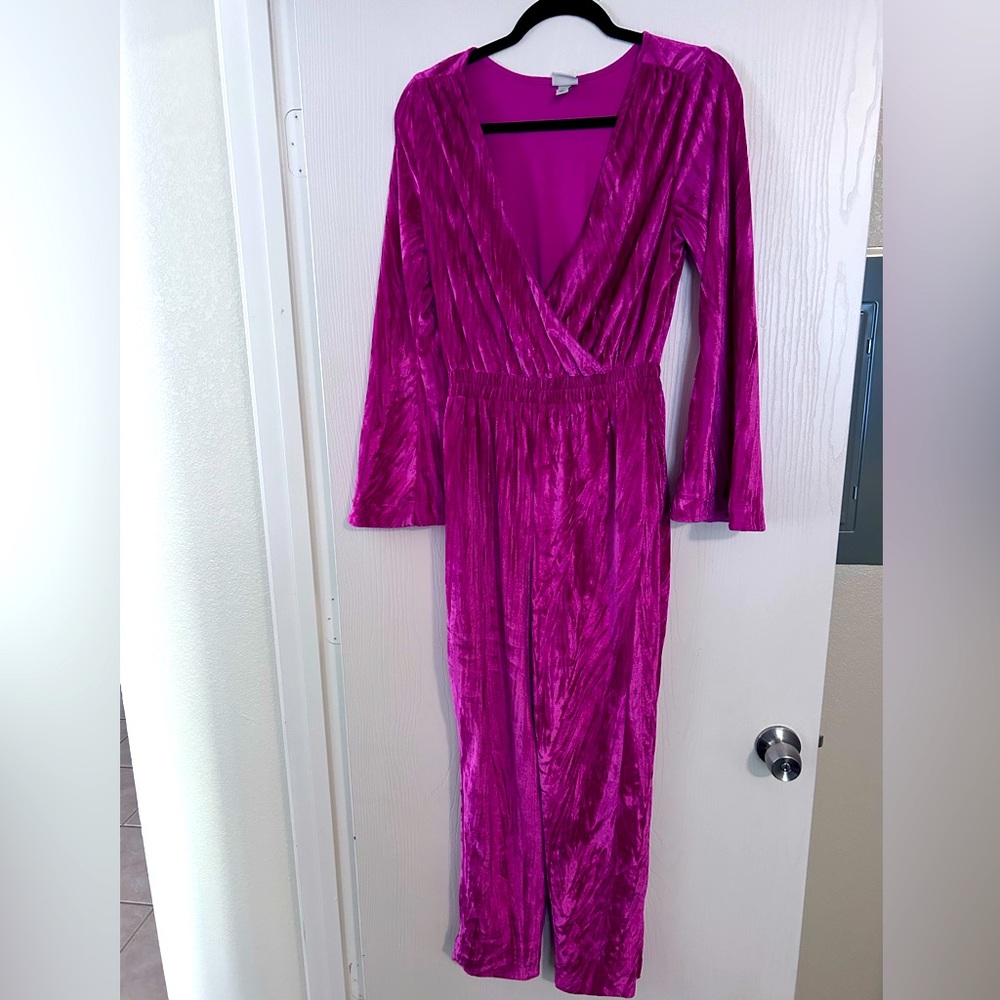 Vevet pink jumper